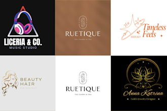 design modern timeless logo design for jewelry beauty fashion design copyrights