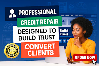 build credit repair website, insurance website, finance or investment website