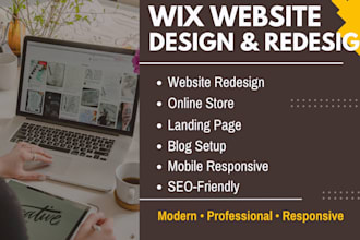 design or redesign a professional wix website