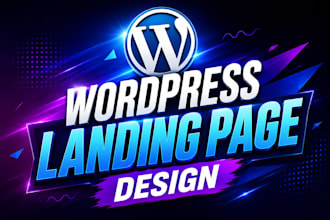 design wordpress landing page sales funnel lead capture page using elementor pro