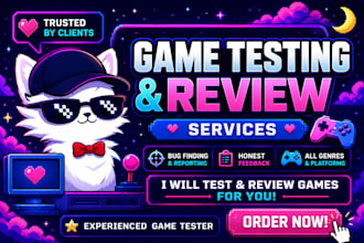 be your game beta tester