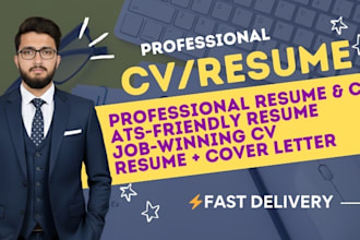 be your professional CV maker ats resume writer and cover letter expert