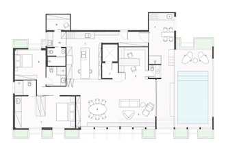 resketch 2d apartment floor plan,autocad drafting,2d interior layout,cgi drawing