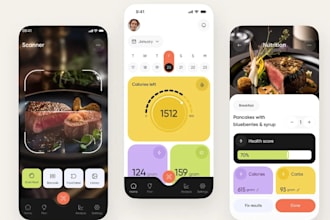 develop ai calorie tracking website ai fitness app ai nutrition app therapy app