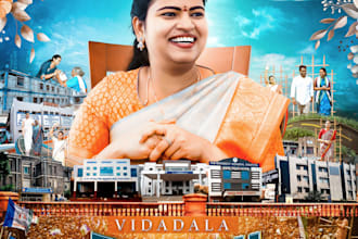 make professional birthday poster