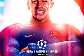 design professional sports graphics and matchday posters