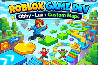 build roblox game with lua scripting custom obby maps low poly 3d assets and gfx