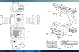 make design or utility patent drawings as per uspto