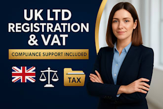 handle UK ltd company registration, vat registration, and compliance support
