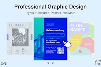 design a flyer, brochure, or poster for you