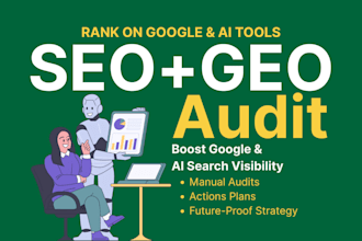 give SEO and GEO audit, strategy and actions plan for your website