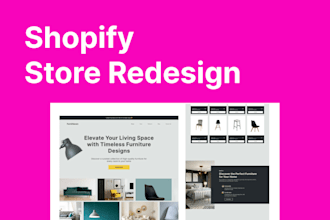 redesign your shopify store