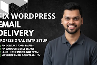 fix wordpress email delivery and set up professional SMTP