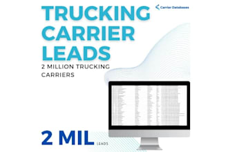 deliver 1000 verified fmcsa trucking leads