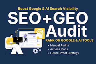do SEO, GEO audit, ai search optimization and action plan for your site
