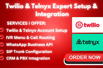 setup twilio IVR, SMS API, voice calls, autoresponder, a2p, sip trunk