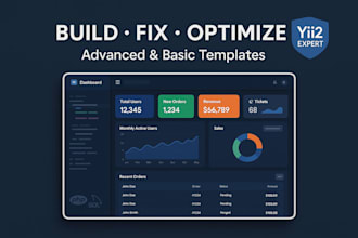 build, fix, and optimize your yii2 application