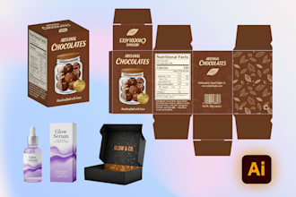 do any business product box design and product packaging design with dieline