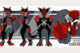 fursona furry reference sheet anthro character design furry oc furry ref sheet