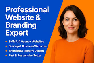 create digital marketing agency website, smma website, startup website, branding