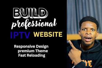 build professional iptv website with SEO, redirection