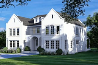 do 3d architectural rendering exterior and interior and walkthrough
