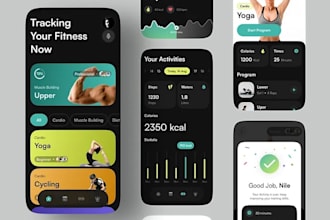 do ai fitness app development, pharmacy app, therapy app, workout app, website