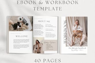 design editable book daycare book cookbook workbook lead magnet pdf layout guide