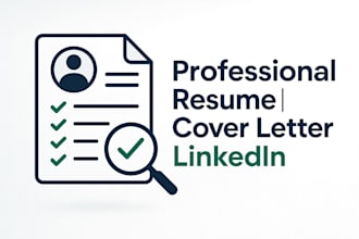 write a professional, ats optimized resume, cover letter, and linkedin profile