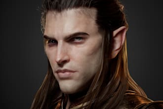 model rig 3d character design realistic 3d metahuman character for 3d game