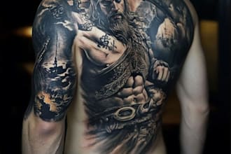 draw a realistic realism tattoo design for you