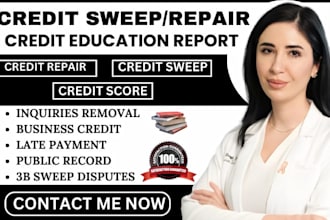 do expert loan repair credit sweep fix loan report business credit inquiries