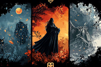 do an dark, brutal, horror, metal art illustration