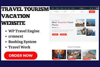 design travel tourism website crmnext website wp engine travel vacation website