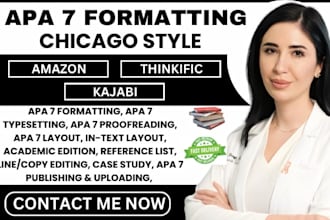 edit format ebook academic paper textbook citation reference apa 7 chicago style