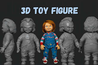 model 3d toy figure, toy design toy modelling, 3d printing, toy rendering, vinyl