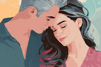 make couple portrait illustration