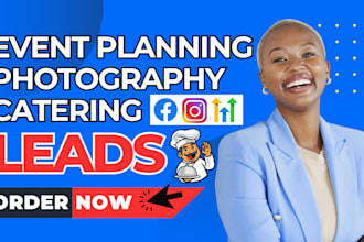 event planning leads videography photography leads event planning catering leads