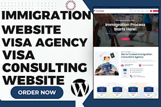 design sleek immigration website visa agency visa consulting wordpress website