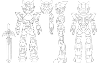 create a character sheet with a clean sketch or line style