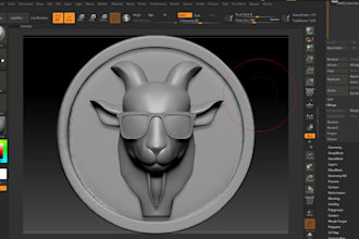 sculpt 3d animal model pet figurine 2d image to 3d cute dog stl for printing