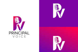 design outstanding podcast, microphone logo