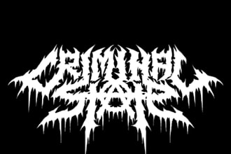 design a raw hardcore punk band logo with underground energy