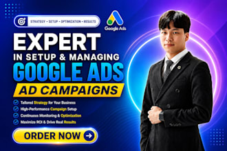 setup and manage your google ads adwords PPC campaigns