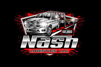 create creative and good looking logistic logo design
