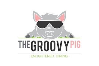 design iconic glamorous groovy pig dining logo