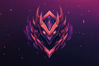 design fantasy game logo and branding