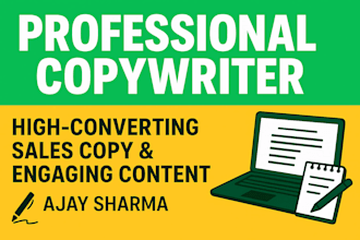 write converting instagram ads product description and email copy