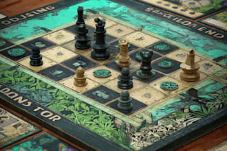 draw professionally your board game art