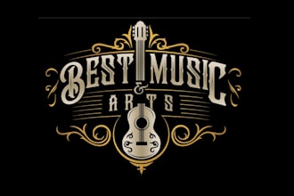 create graceful and fantastic music logo design